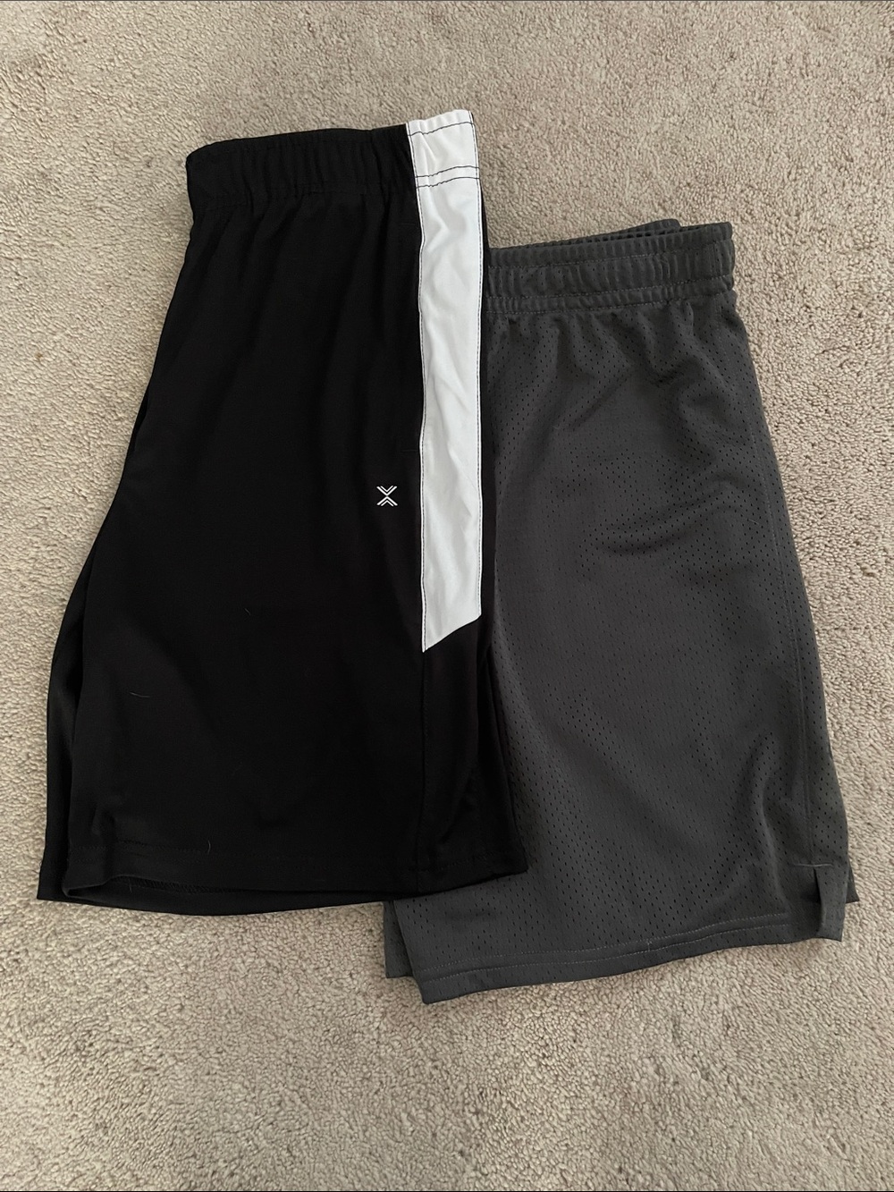 Xersion Black & Gray Athletic Basketball Shorts   Lot of 2 Husky L 14/16